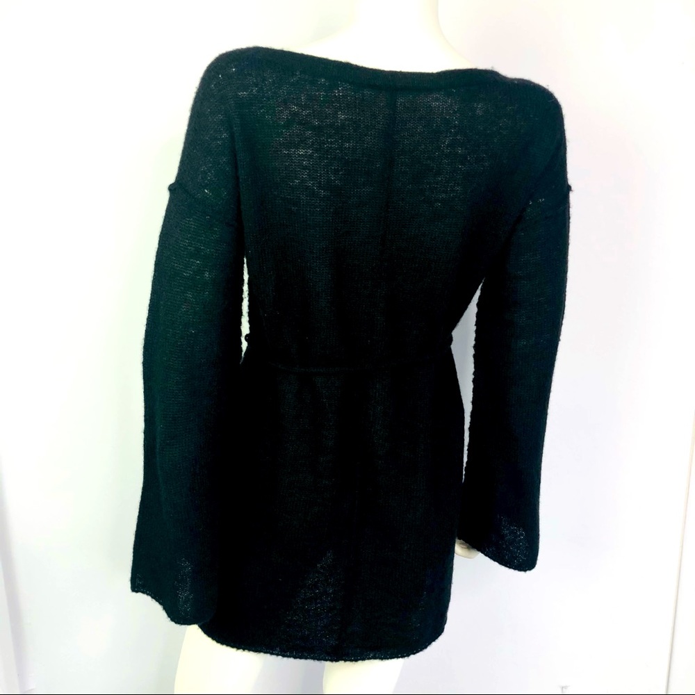 Free People Black Alpaca Blend Tunic Sweater XS - Picture 2 of 11